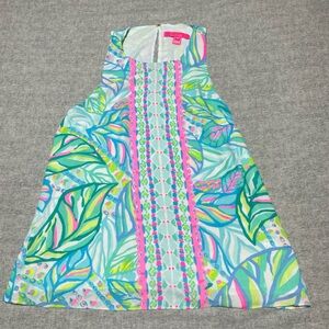 Lilly Pulitzer Top Womens Small Lyle Maraca My World Tank Resort Summer Beach
